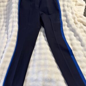 Renuar Navy and Royal Blue Tuxedo Stripe Pants